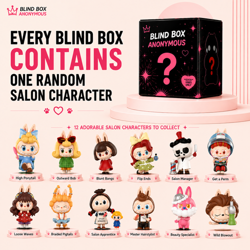 Labubu Hair Salon Series Blind Box Collectible Vinyl Figures