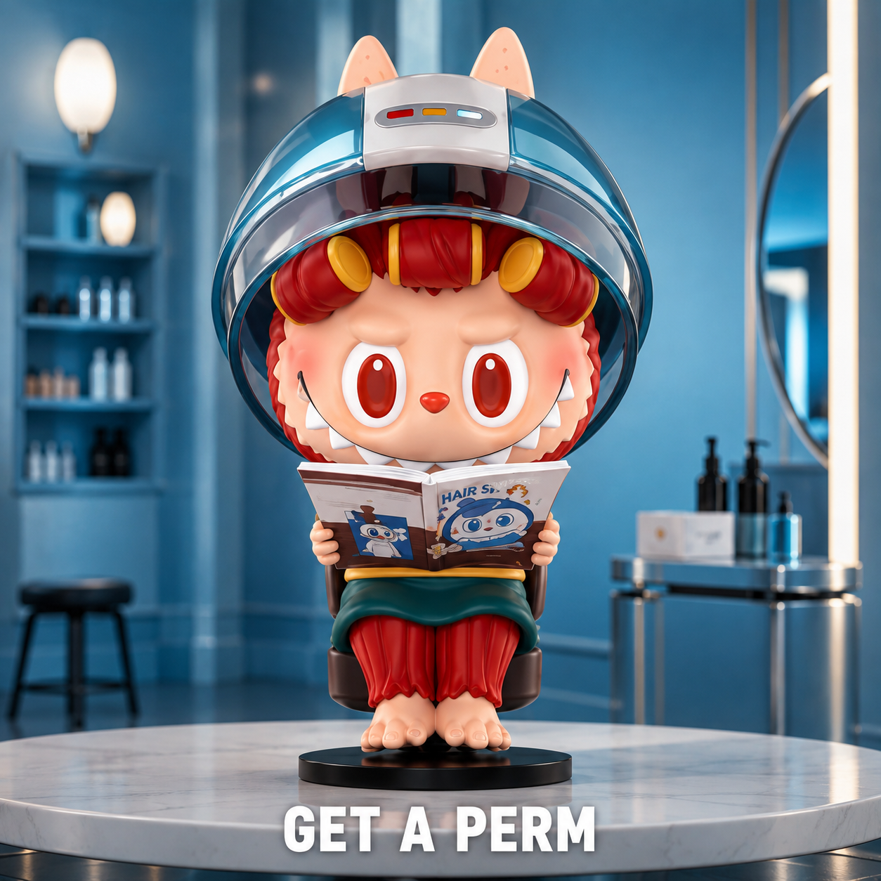 Labubu Hair Salon Series Blind Box Collectible Vinyl Figures